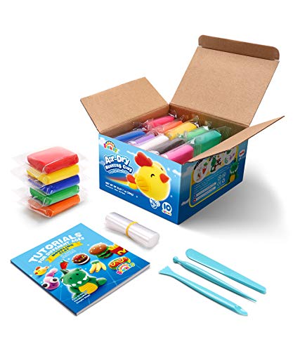 Sago Brothers Modeling Clay 10 Colors, Soft Molding Clay for Kids Air Dry