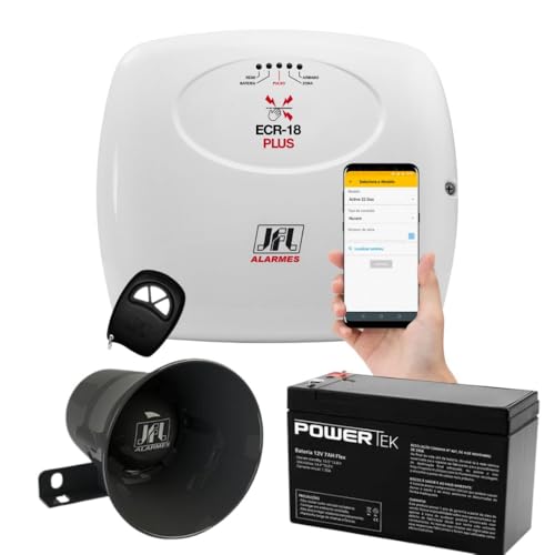 Kit Central de Choque Completa ECR-18 Plus Acesso Smartphone JFL