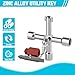DURATECH 4 Way Sillcock Key with Bit, Multi-functional Water Key, Cross Key, 1-Pack, for Valve, Faucet, and Spigots