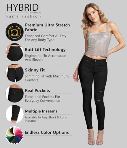 Image of Hybrid & Company Women's Stretch Denim Jeans