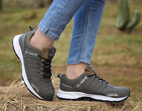 Image of AADI Men's Comfortable Lightweight Synthetic Leather Running, Walking & Gym Casual Sports Shoes