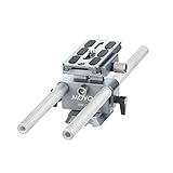 Movo BPR-9 Universal Baseplate System with 15mm Rods and Quick Release Plate for DSLR and Mirrorless Cameras