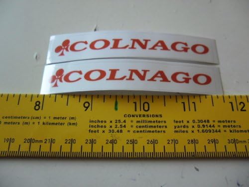 COLNAGO 4" bike decal sticker x 2 pieces