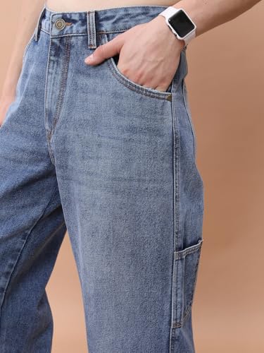Image of Highlander Men's Relaxed Fit Jeans | Mid-Rise | Heavy Fade | Jeans for Man