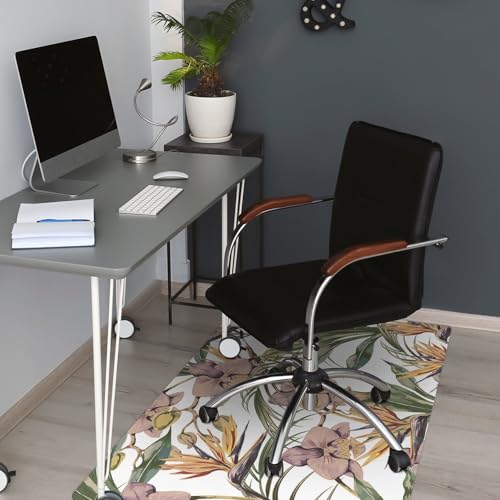 Tapis de chaise protège sol en PVC rectangulaire résistant