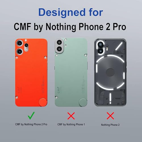 Image of Zapcase Back Case Cover for CMF by Nothing Phone 2 Pro | Magnetic Case with Built-in Metal Ring | Supports MagSafe Charger, Wallet & Car Mount | Shockproof Hybrid PC + TPU | Blue