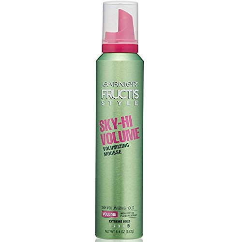 Garnier Fructis Style Sky-Hi Volume Mousse, Extreme Hold, 6.4 Ounce (Pack of 3)