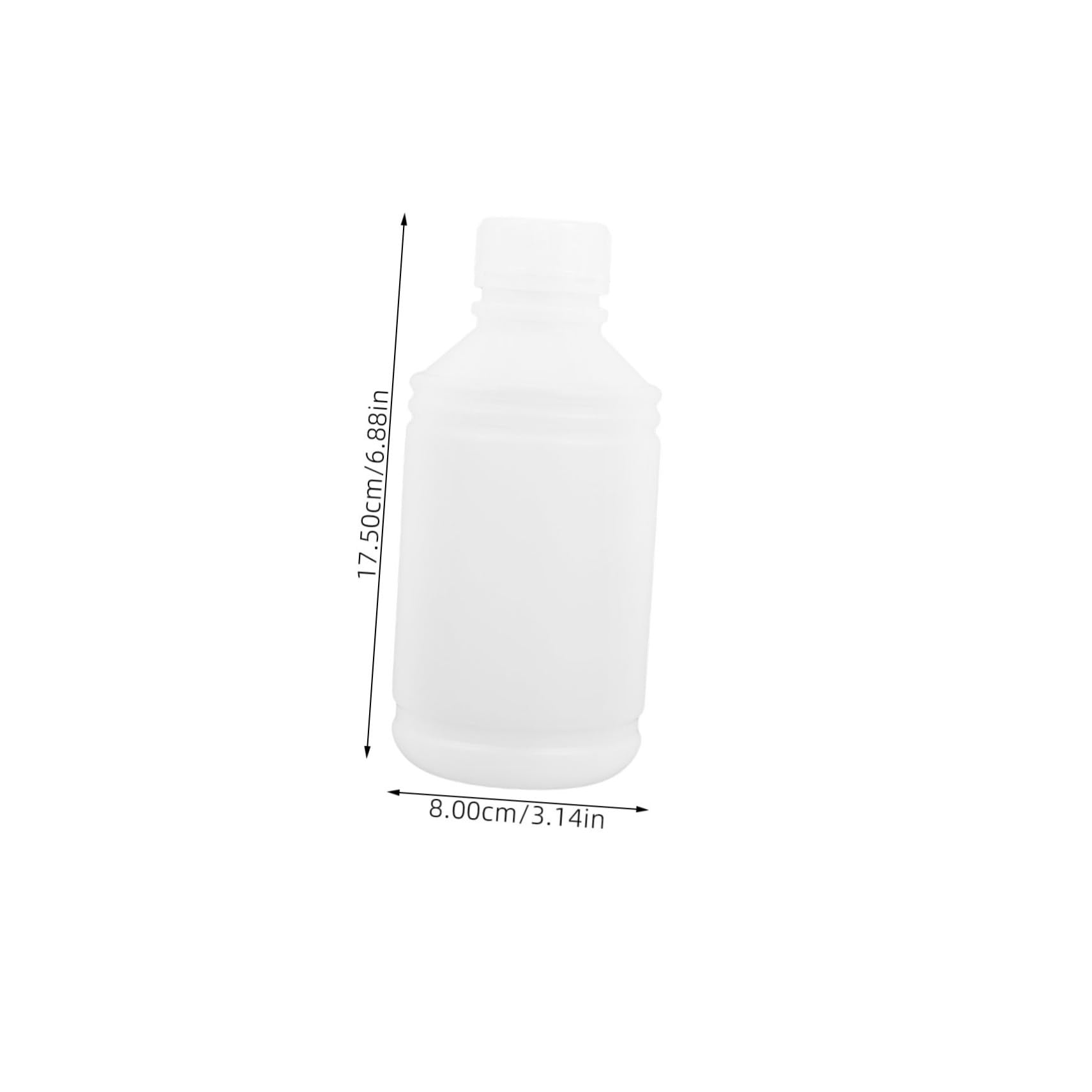 Alipis 500ml Small Round Plastic Bottles Ink Water Sample Bottles Sealing Lids Plastic Containers for Liquid Storage