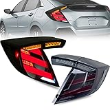 【Ausstattung】 VLAND 3D Rücklichter Kompatibel für 10th Gen Honda Civic Hatchback / Type R FK7 FK8 2017 2018 2019 2020 Rückleuchte. OEM: 34155TGGA01, 34150TGGA01, 33500TGGA01, 33550TGGA01