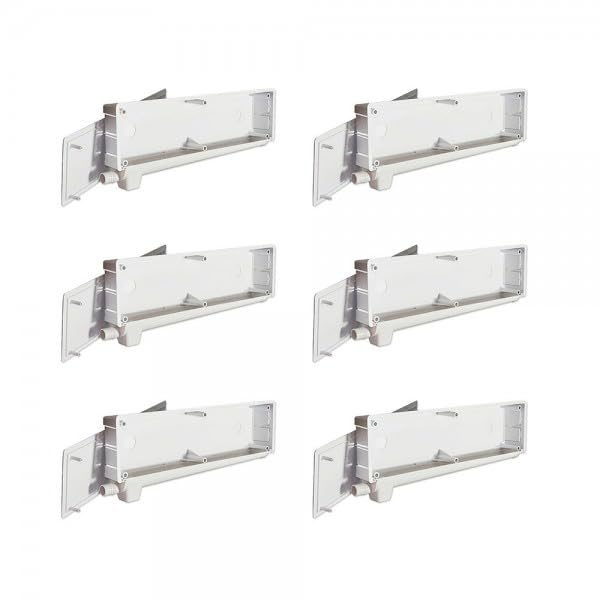 Pack 6 Cajas de preinstalación de aire acondicionado con desagüe bidireccional y sifón