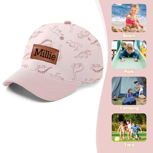 Custom Toddler Baseball Hat Baby Boys Cap Girls Adjustable Dinosaur Baseball Hats Kids Boy Caps Toddler Sun Hats2