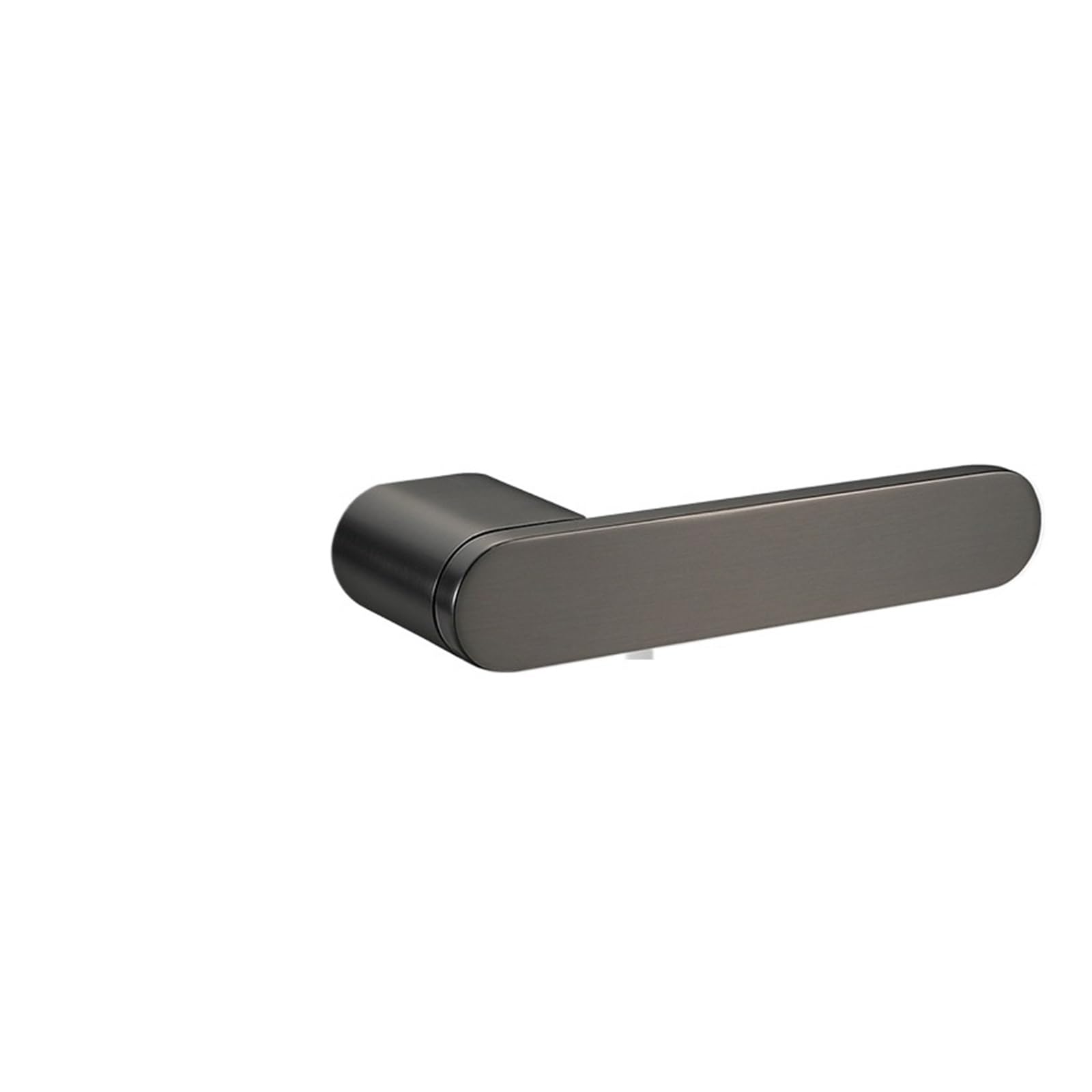 NYRXRYTCA Minimalist Magnetic Ecological Door Lock Indoor Silent Lock Home Bedroom Living Room Invisible Door Lock zinc Alloy Wooden Door Handle(Round handle Grey Keyless Keyless)