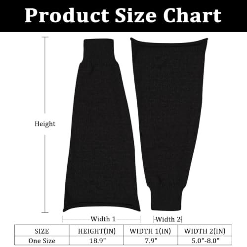 Image of Moon Wood Leg Warmers for Girls Women Kawaii Harajuku Flared Knitted Leg Warmer Goth Cute Lolita Socks