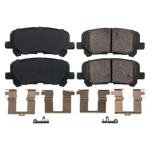 Image of PowerStop Rear Brake Pads for Honda Pilot 2012-15 - Z17 Ceramic Brake Pads with Installation Hardware, 17-1585
