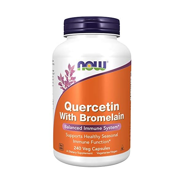 NOW Supplements, Quercetin with Bromelain, Balanced Immune System*, 240 Veg Capsules