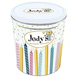 Jody's Gourmet Popcorn Celebration 3.5 Gallon Tin - Gourmet Popcorn Mix with Caramel Corn, Birthday Cake and Confetti - Party Snack Assortment, Gift for Birthdays and Anniversaries