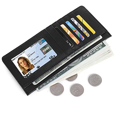 XEYOU Women Slim Rfid Blocking Credit Card Case Holder Wallet Zip ID Case Wallet Small Compact Leather Wallet Coin Purse4