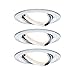 Produktbild Paulmann 93488 Einbauleuchte LED Coin Nova rund 6,5W Chrom 3er-Set schwenkbar 3-Stufen-Dimmbar IP23 sprühwassergeschützt