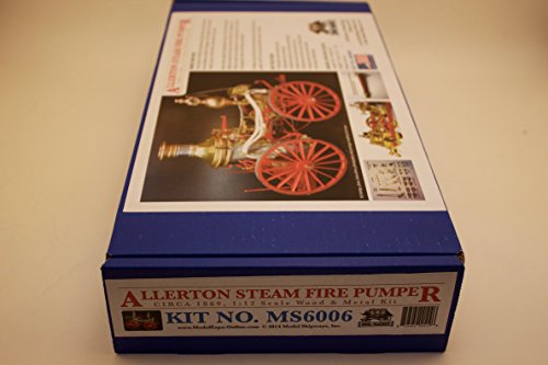 Model Trailways Allerton Steam Fire Pumper Circa 1869 Ms6006 1:12 Scale, Wood & Metal Kit - Model Expo #TOP1