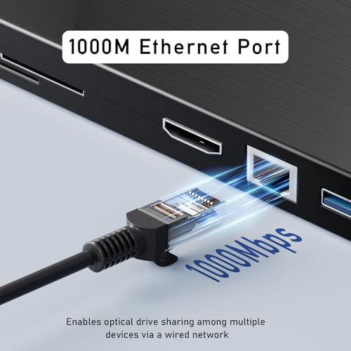 Unidad externa de Blueray/DVD 8 en 1 para PC, unidad externa de CD/DVD para laptop, compatible con disco 3D de 100 G, grabadora Bluray con puerto HDMI/LAN/USB 3.0/Type-C/SD/TF, reproductor Blu-ray - imagen 7