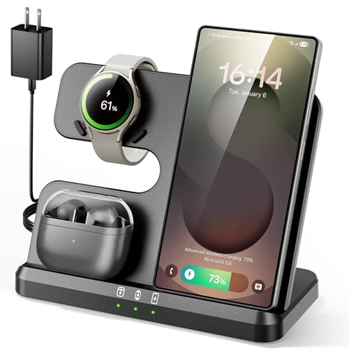 Eddibox 3 in 1 Charging Station for Samsung, Wireless