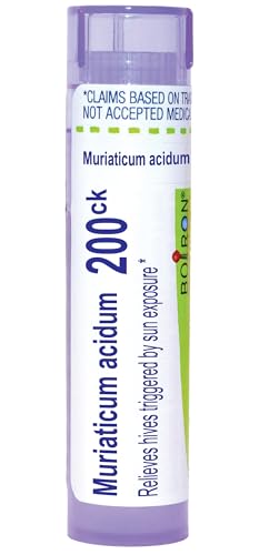 Boiron Muriaticum Acidum 200Ck for Hives Triggered by Sun Exposure - 80 Pellets - image 1