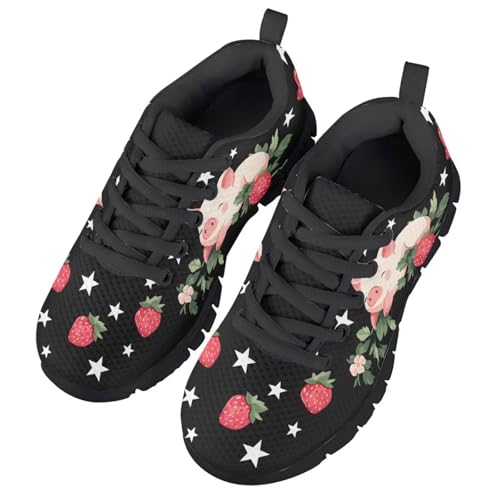 Yzaoxia Girls Shoes for Kids Mesh Sneakers Tennis Running Shoes for Walking Stretchy Footwear Sport Trainers Size 11-Size 52