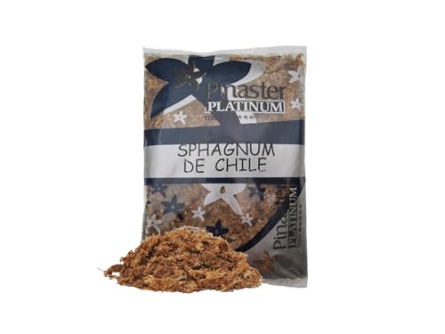Pinaster Platinum - Musgo Sphagnum de Chile Humedo - Premium Sphagnum Moss - 5 litros - Sustrato Orquideas, Bonsais, Philodendron, Anthurium, Terrarios, Tutores de Musgo