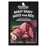 McCormick Gourmet Mix, Roast Gravy, No Artificial Colours or Flavours, No MSG Added, Perfect for Holiday Roast, Meatloaf or Served on Side Dishes like Mashed Potatoes, Stuffing, and Noodles, 32g