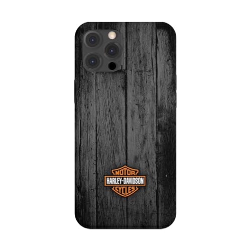SUPER FABRIQUE Cover trasparente morbida in silicone, design antiurto progettata per Apple iPhone, stampata, compatibile con moto Harley Davidson (iPhone 13 Pro)