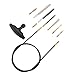 Raiseek Airgun Cleaning Kit .177 Cal & .22 Cal with Cotton Mop Nylon Brushes Flex Cable