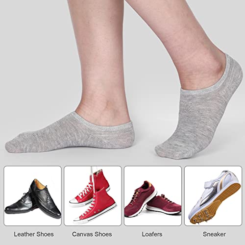 Newcotte 50 Pairs No Show Socks Bulk Size 6-9 Women Men Low Cut Ankle Non Slip Invisible Short Casual Athletic Socks4