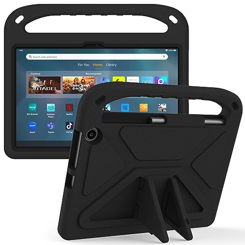MGUEIAO Kompatibel mit Amazon Fire Max 11 für Hülle,Stoßfest Robust Kind Schutzhülle,Robuste Ganzkörper Schutzhülle für Amazon Fire Max 11-Schwarz
