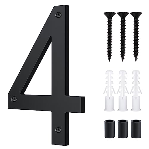 Floating 3D House Number 0-9, 10 Inch Address Numbers Acrylic House ...