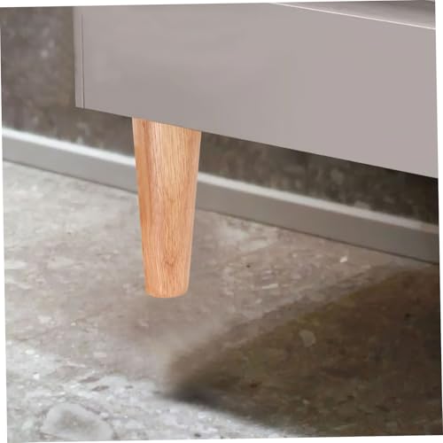 Patas de muebles de repuesto que elevan sofás y armarios con madera de roble resistente 6