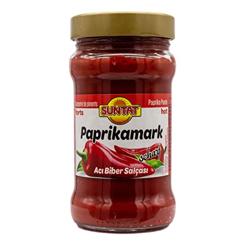 Alibabashop Suntat - Paprikamark - Paste aus Paprika - scharf für die arabische und türkische Küche im Glas - (3 x 310g) Cover