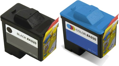 HouseOfToners Remanufactured Ink Cartridge Replacement for Dell Series 1 (1 Black & 1 Color, 2-Pack)