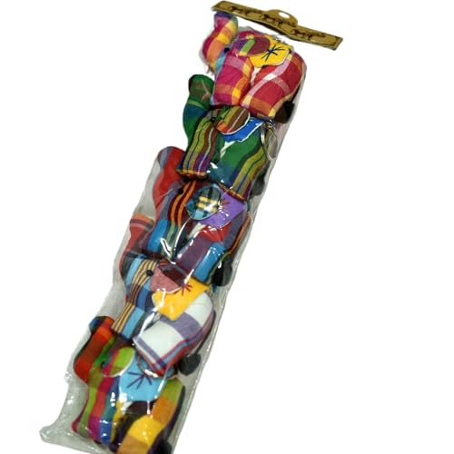 5pcs fabriqué à la main Ganesha porte-clés, éléphant porte-clés en tissu traditionnel thaïlandais pour décorations bricolage, pendentifs animaux, porte-clés de voiture