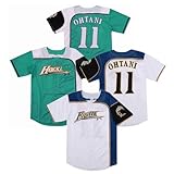 [Lwydbo] 大谷翔平 ファイターズ 大谷選手 ハム時代 刺繍ユニフォーム 11番 OHTANI 野球 二刀流 衣装 夏服 日常服 翔平 男女兼用 通気性 快適 通勤 練習着 半袖 記 (L,ホワイト) [並行輸入品]