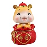 POPETPOP 車の装飾品 中国の幸運のヘビ 家の装飾 中国のヘビ 彫像の装飾 中国の蛇の飾り 車のダッシュボード用の彫像 幸運の蛇像 ヘビをテーマにした装飾 ダッシュボードの装飾 蛇年の像 樹脂