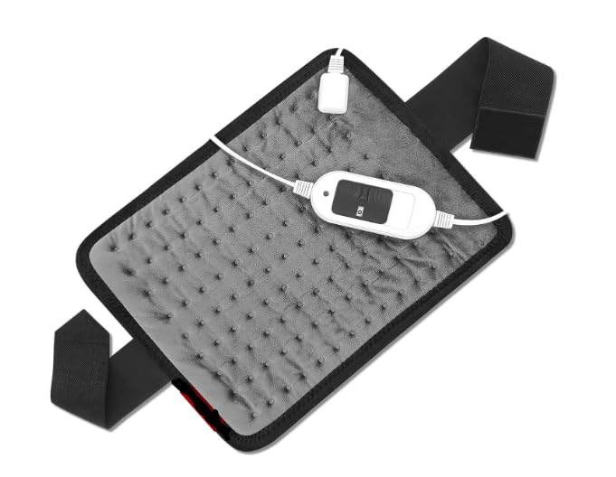 Home Shield Homeshield || Heat Therapy Orthopaedic Pain Reliever Electric Heating Pad With Belt || Auto Temperature Controller For Joints, Muscle, Back, Leg, Shoulder, Knee, Neck || Regular Size