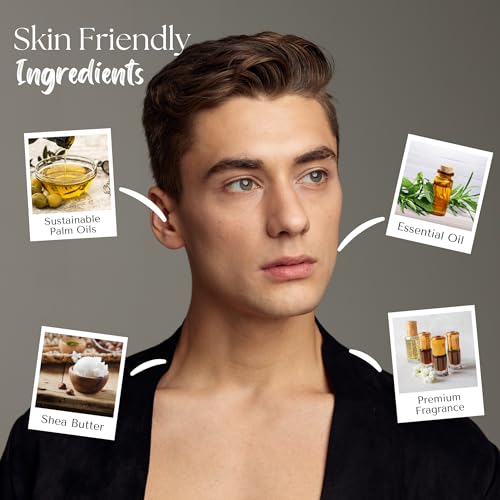 Image of Wavertree & London Born To Drive Scented Natural Soap Bars (2 Bars), 7oz Moisturizing French Triple Milled Soap Bars enriched with shea butter - Pure Plant Oil Bath & Body Bars for All Skin Types