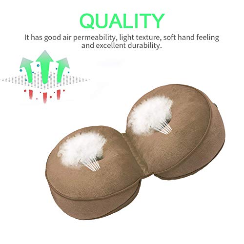 Coussin Double Confort, Coussin De Siège en Mousse à Mémoire Forme de O Design Creux Façonner de belles fesses,Soulager Le Dos, Sciatique, Douleur Au Coccyx,Adapté Aux Chaises De Bureau,Voiture