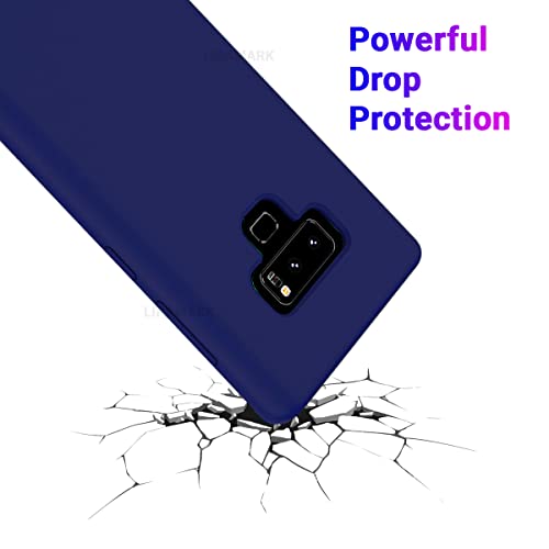 Image of LIRAMARK Liquid Silicone Soft Back Cover Case for Samsung Galaxy Note 9 (Blue)