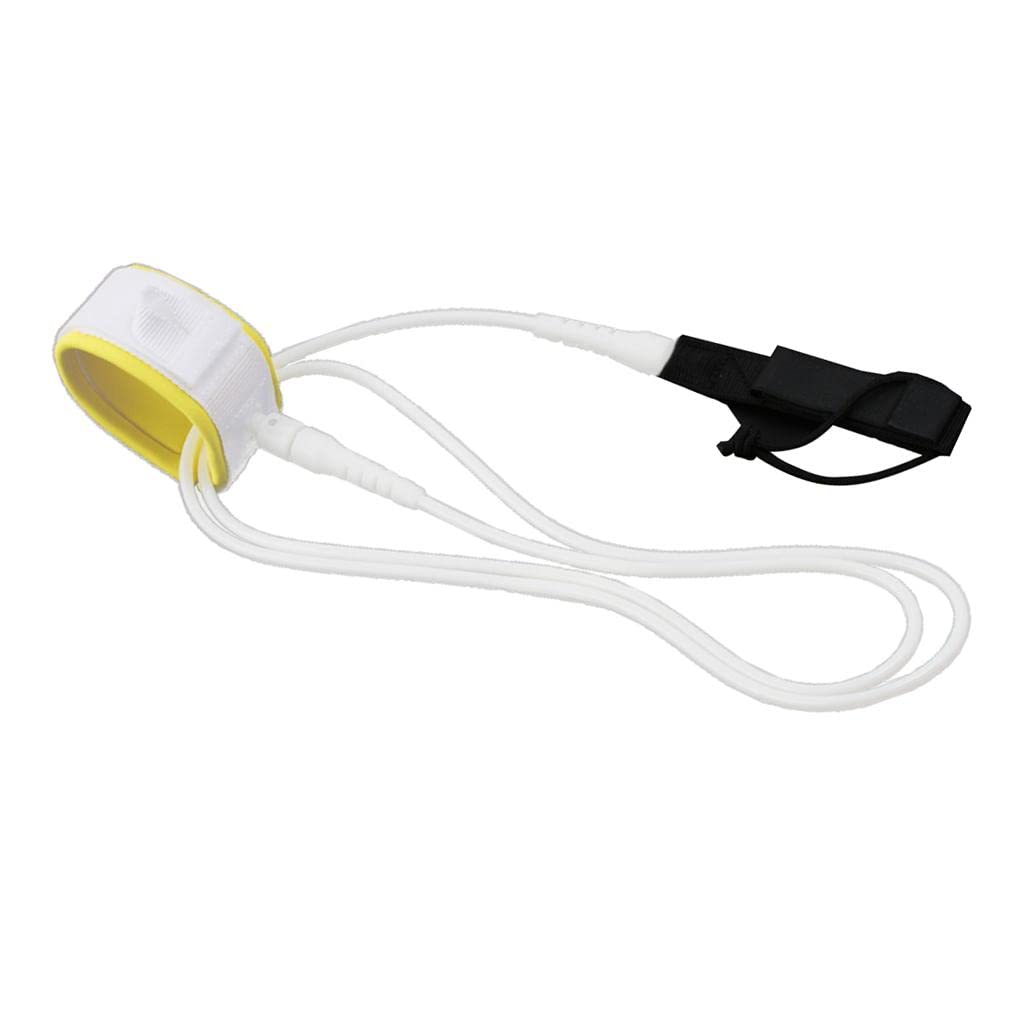 Surfboard Leash avec Inoxydables Attache Paddle Bracelet Confortable Néoprène et Corde Résistante TPU Adapté pour Surf Paddle Naut