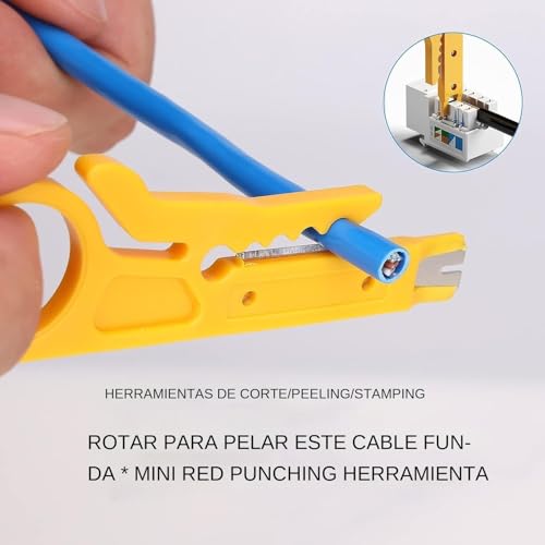 Herramienta de crimpado para evitar cortes de red en cables de computadoras 8