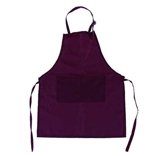 Preisvergleich Produktbild Kingken Kinder Kinder-Schürze Malen Spielen Kochen Craft Schürze Lätzchen (lila)