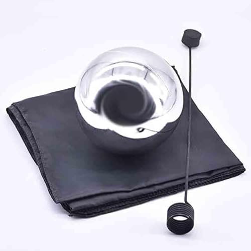 Zombie Ball Magic Tricks - Bola mágica flotante de tamaño mediano para magos, escenario, trucos de ilusión (plata, diámetro de 12 cm)