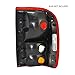 Dependable Direct Driver Side (LH) Tail Light Lamp Compatible with 1993-1997 Ford Ranger FO2800110 F37Z13405A