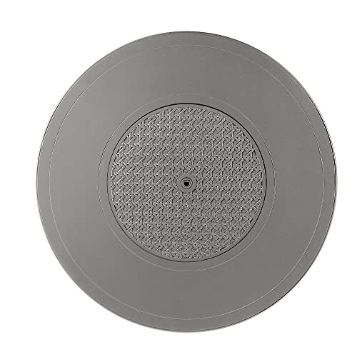 Image of Oakland Living Round 44 in. x 44 in. Aluminum Propane Fire Pit Table with Glass Beads, Two Covers, Lid, 57,000 BTUs in Grey Finish